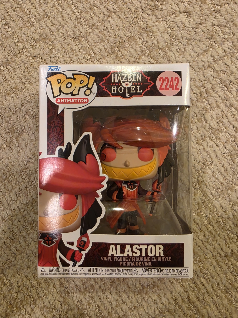 Funko Pop! Animation Hazbin Hotel Alastor #2242 - Red & Black